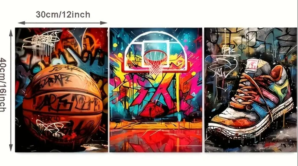 Three-piece canvas print