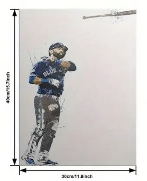 The flip heard around the world canvas print Jose Bautista