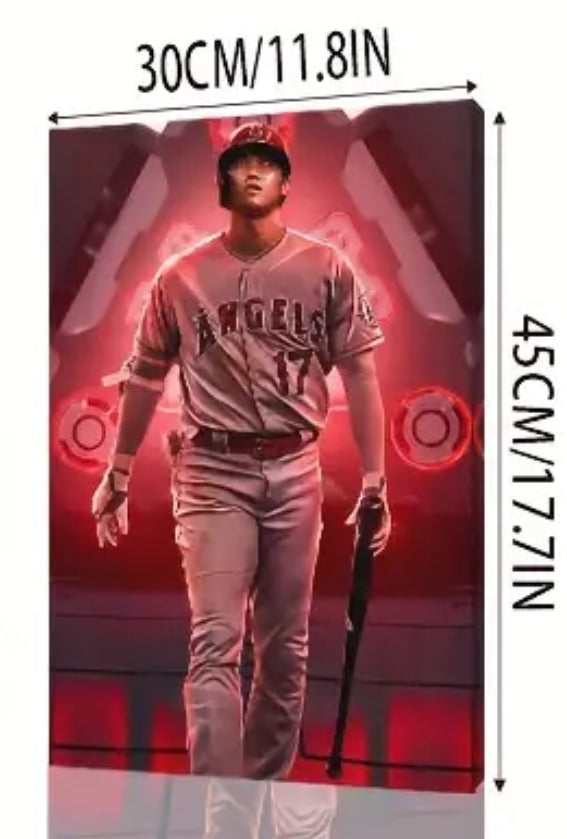 Shohei Ohtani canvas, print . Perfect Gift for Players & Fans Canvas Wall Art Poster