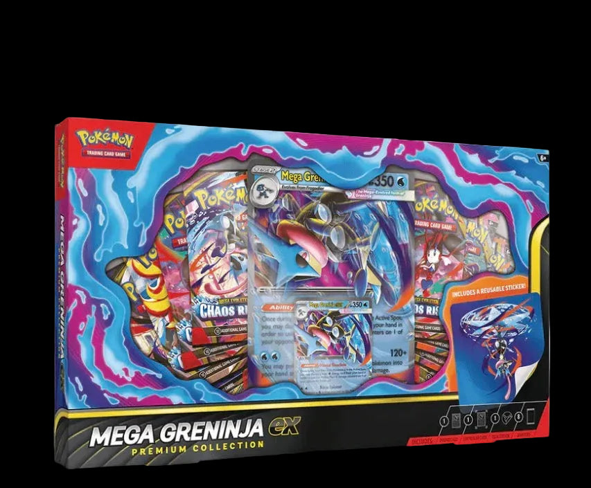 POKÉMON MEGA GRENINJA EX PREMIUM COLLECTION BOX (pre-order July 7)