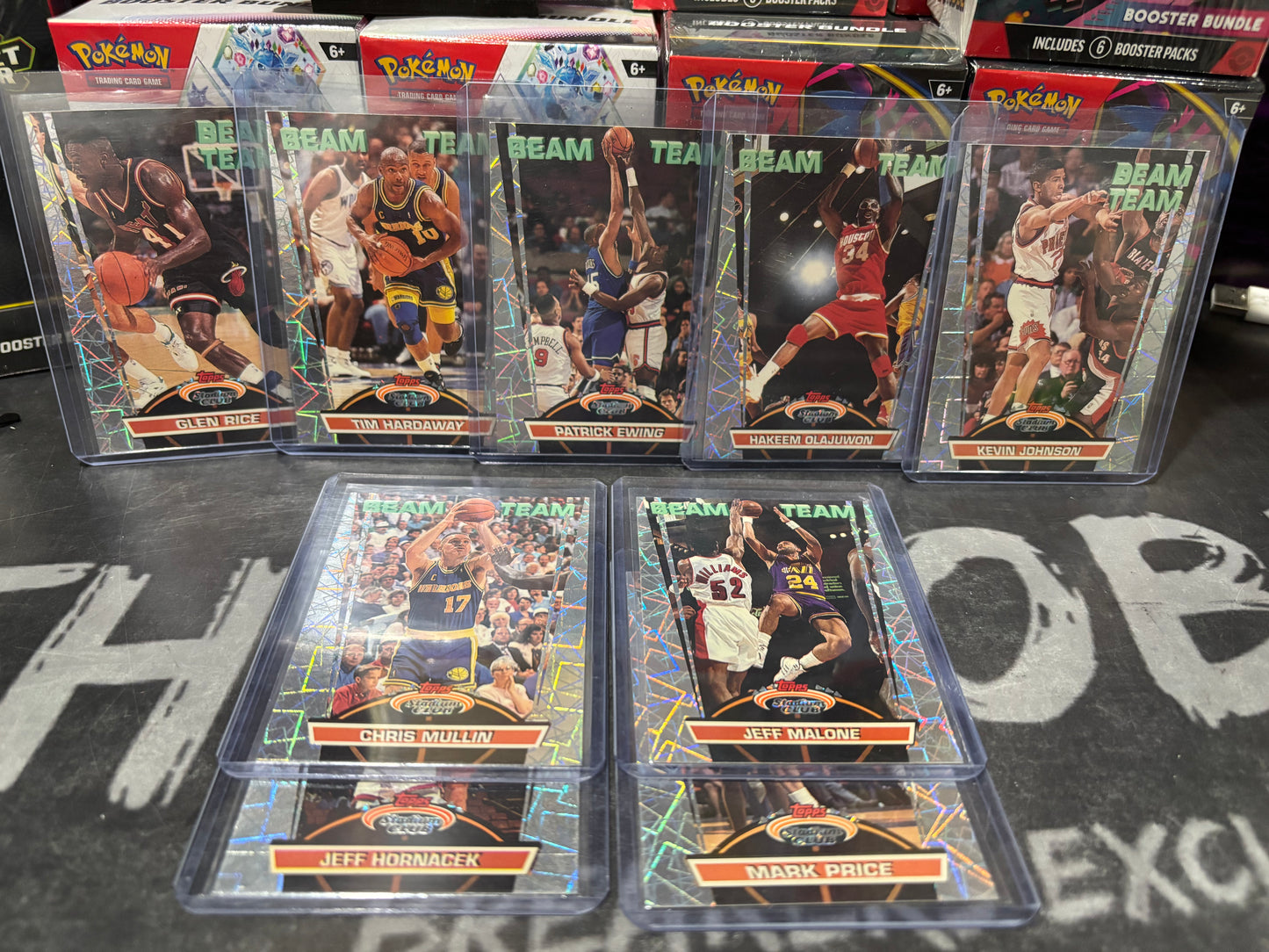 1992-93 top stadium club beam team 9 card lot (partial set)