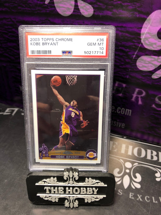 NBA - Kobe Bryant Chrome PSA 10