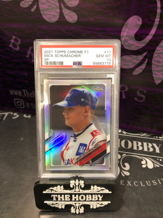 F1 - Mick Schumacher Chrome Variation SP PSA 10