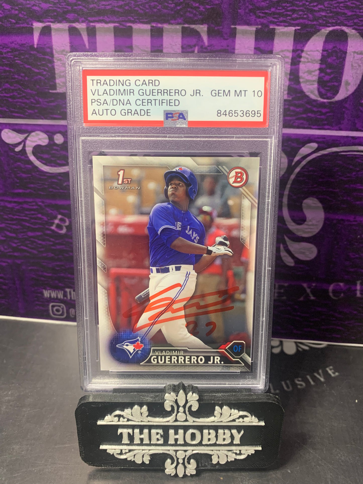MLB - Vladimir Guerrero JR. 1ST IP On Card Auto