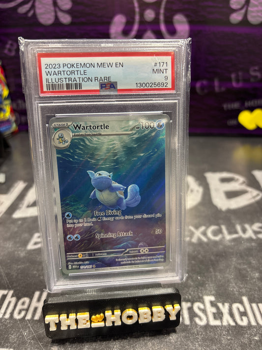 2023 POKEMON NEW EN WARTORTLE ILLUSTRATION RARE PSA 9