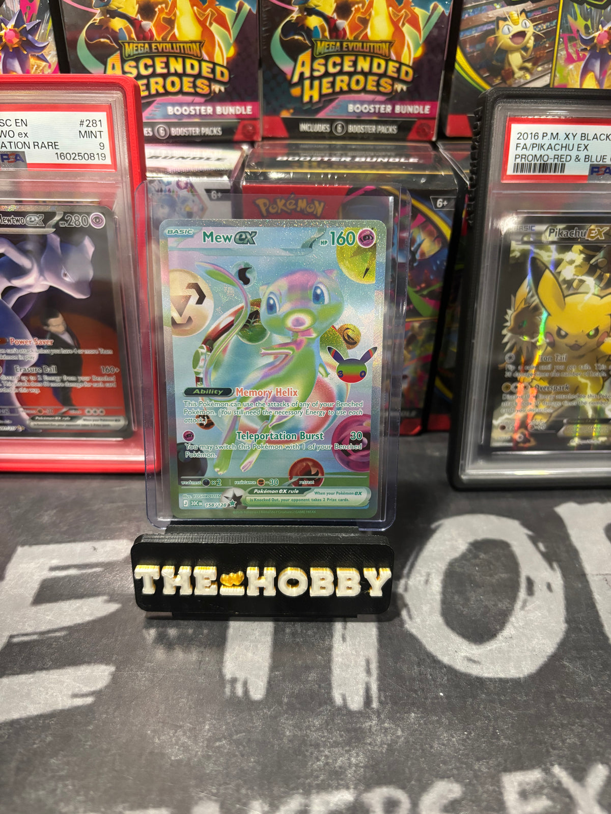 MEW EX 158/128 FUTURISTIC RARE 30TH CELEBRATION POKEMON TCG NEAR MINT