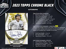 2023 Topps Chrome Black Baseball Hobby Box