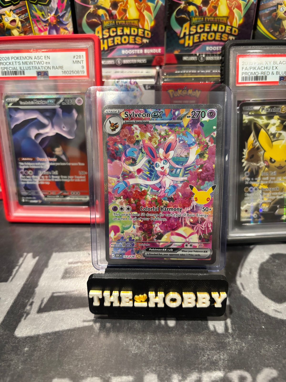 Sylveon Ex SIR 153/128 30th Anniversary Pokemon TCG (NM)