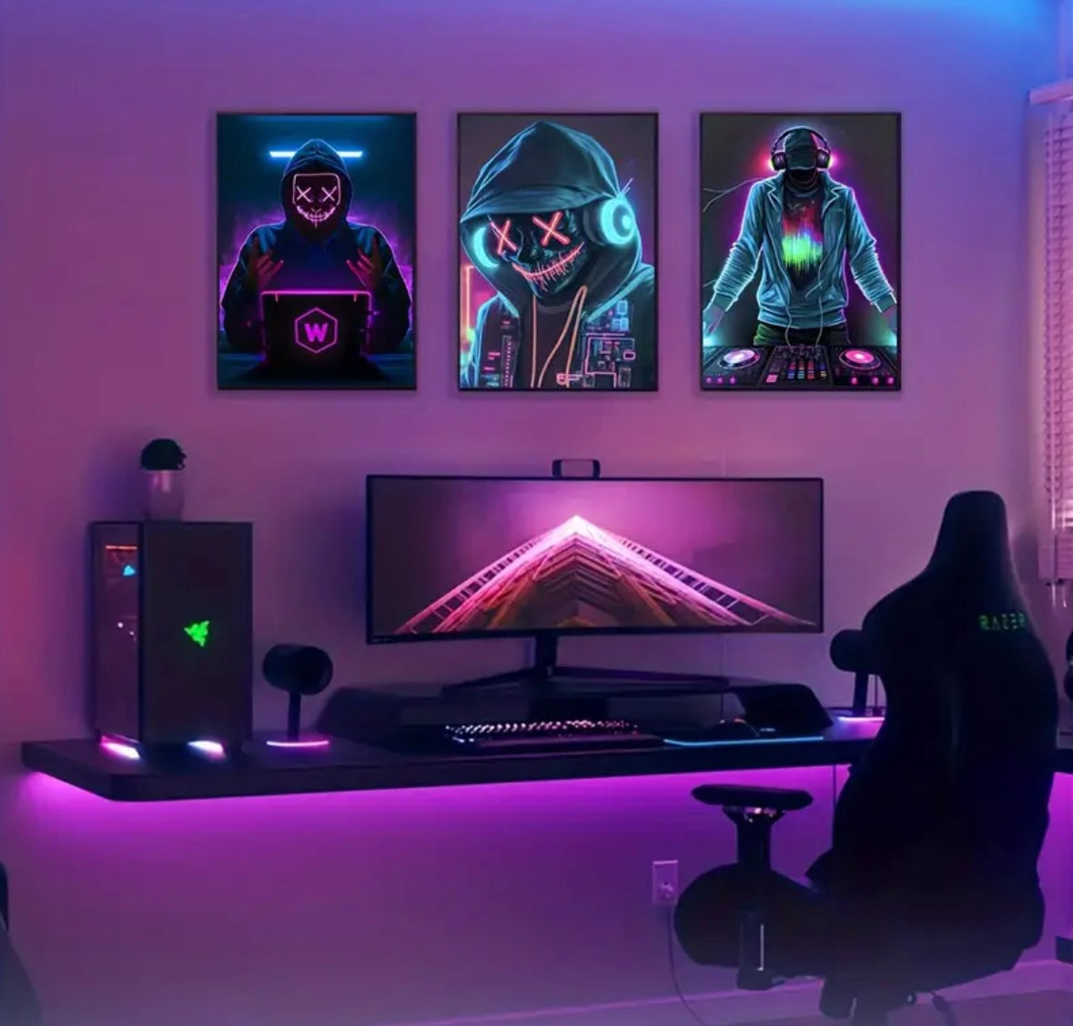 Three-piece Canvas print