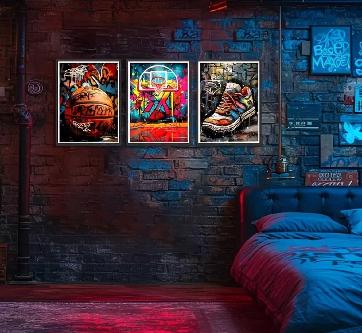 Three-piece canvas print