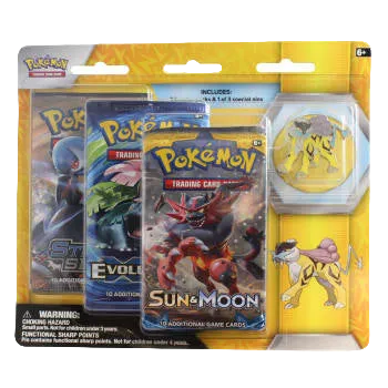 Legendary Beasts 3 Pack Blister Set Raikou Jhoto