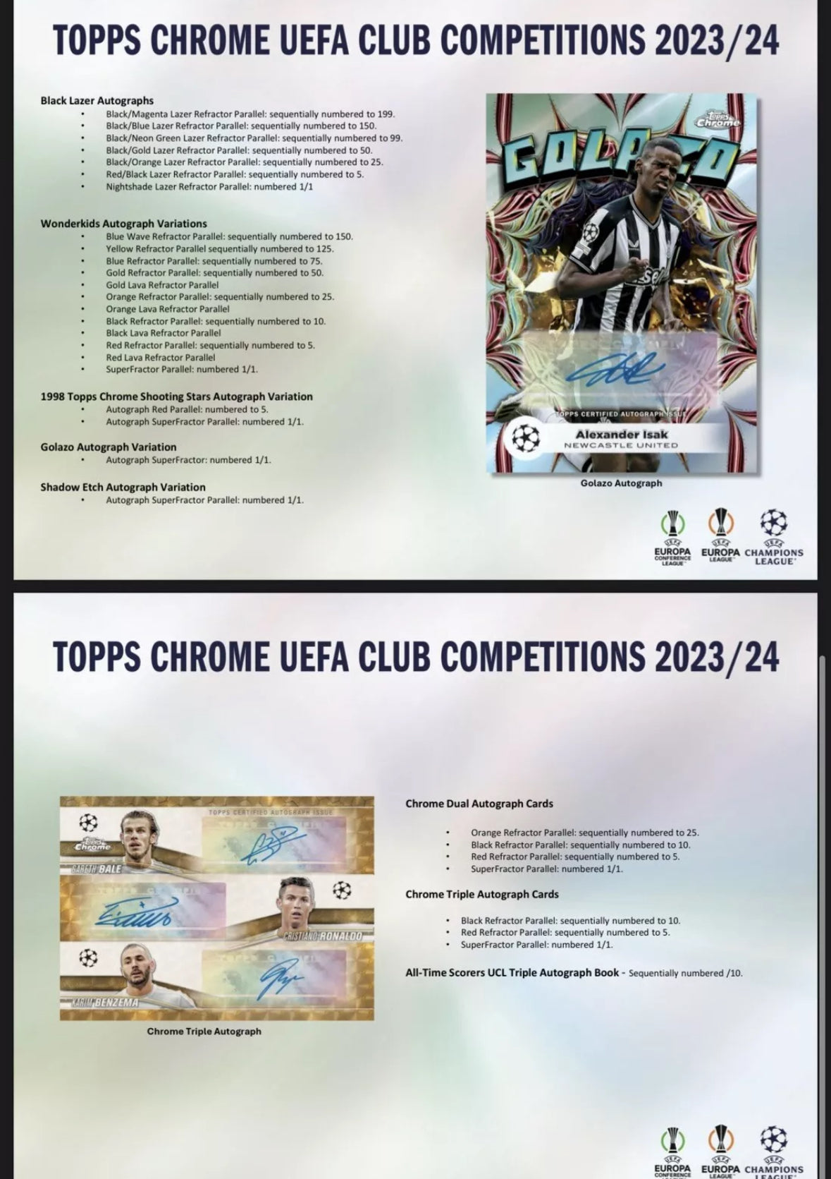 2023/24 Topps UEFA Club Competitions Chrome Soccer Hobby