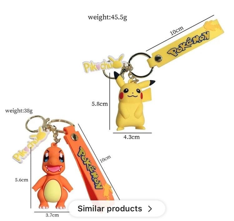 3D Pokemon Keychain