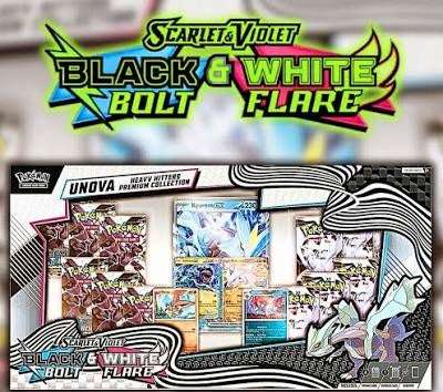 UNOVA Heavy Hitters Premium Collection Scarlet & Violet - Black Bolt & White Flare