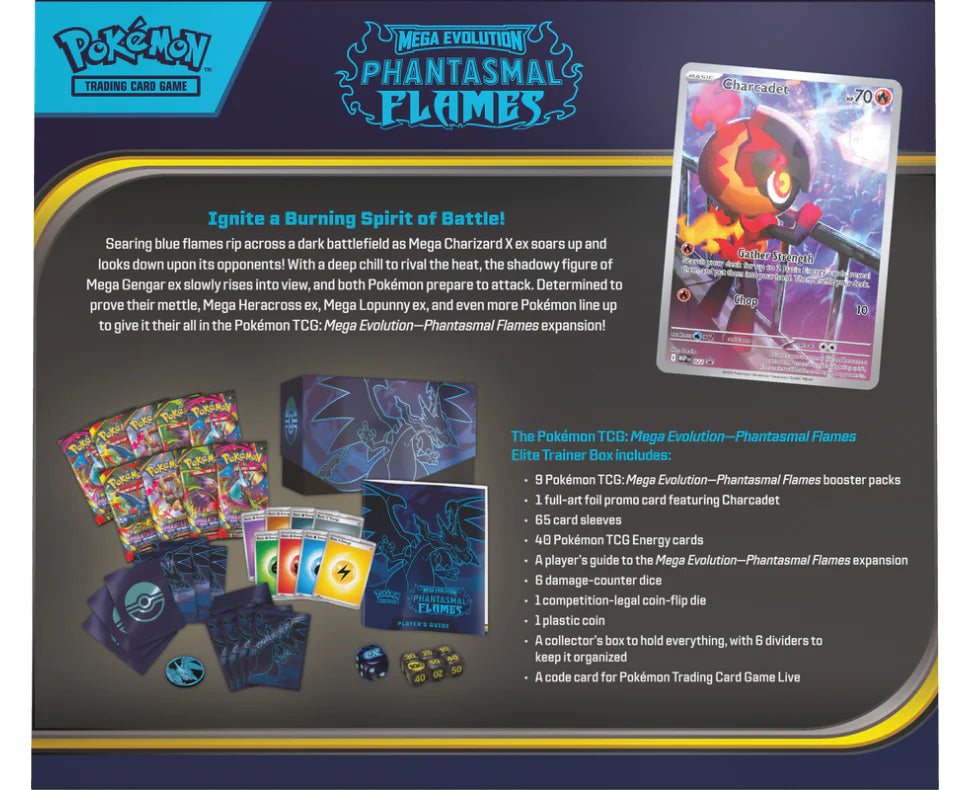 Mega Evolution Phantasmal Flames Elite Trainer Box