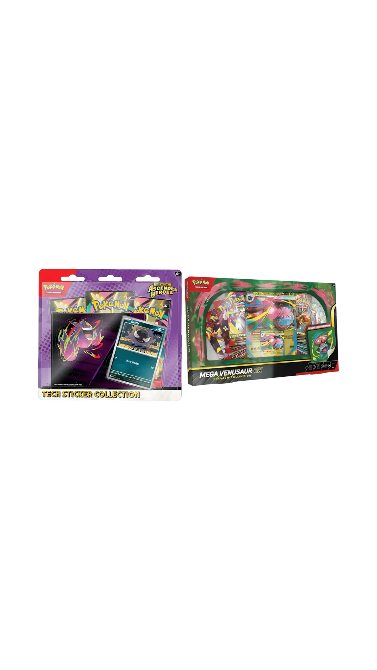 Pokémon TCG: Ascended Heroes Tech Sticker Collection (Gastly)+Mega Venusaur ex Premium Collection