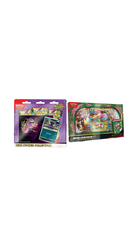 Pokémon TCG: Ascended Heroes Tech Sticker Collection (Gastly)+Mega Venusaur ex Premium Collection