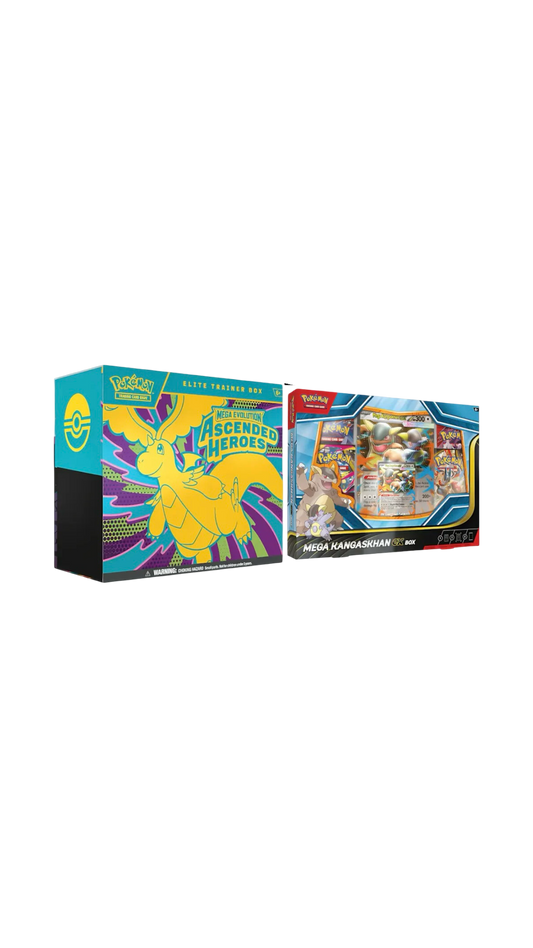 Pokémon TCG: Ascended Heroes Elite Trainer Box + Mega Kangaskhan ex Box Bundle