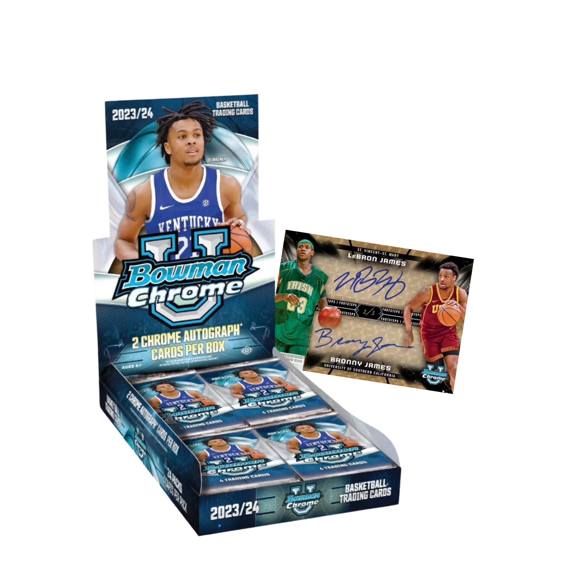 Bowman Chrome 2023/24 University Basketball Value Box - 7 Packs Per Box :  Sports & Outdoors 