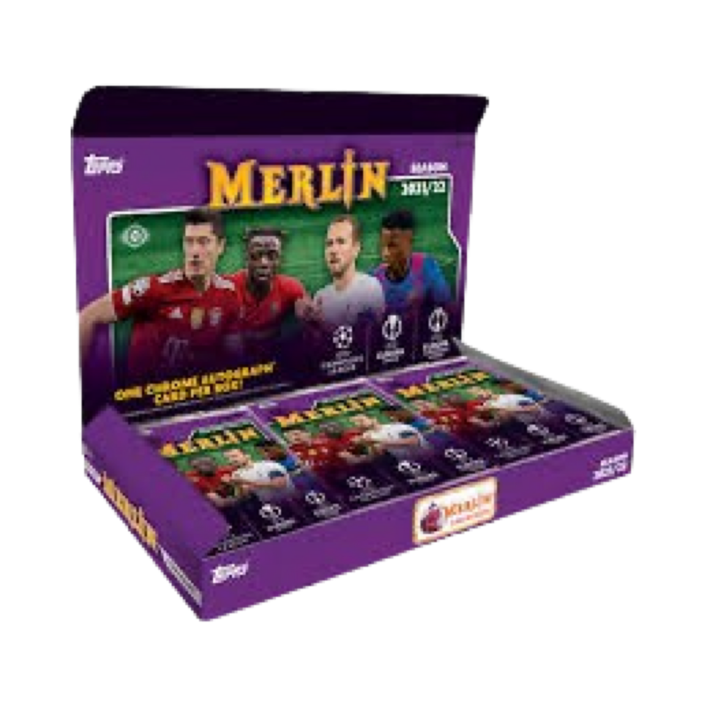 2021/22 Topps UEFA Champions League Merlin Chrome Soccer Hobby Box