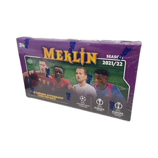 2021/22 Topps UEFA Champions League Merlin Chrome Soccer Hobby Box