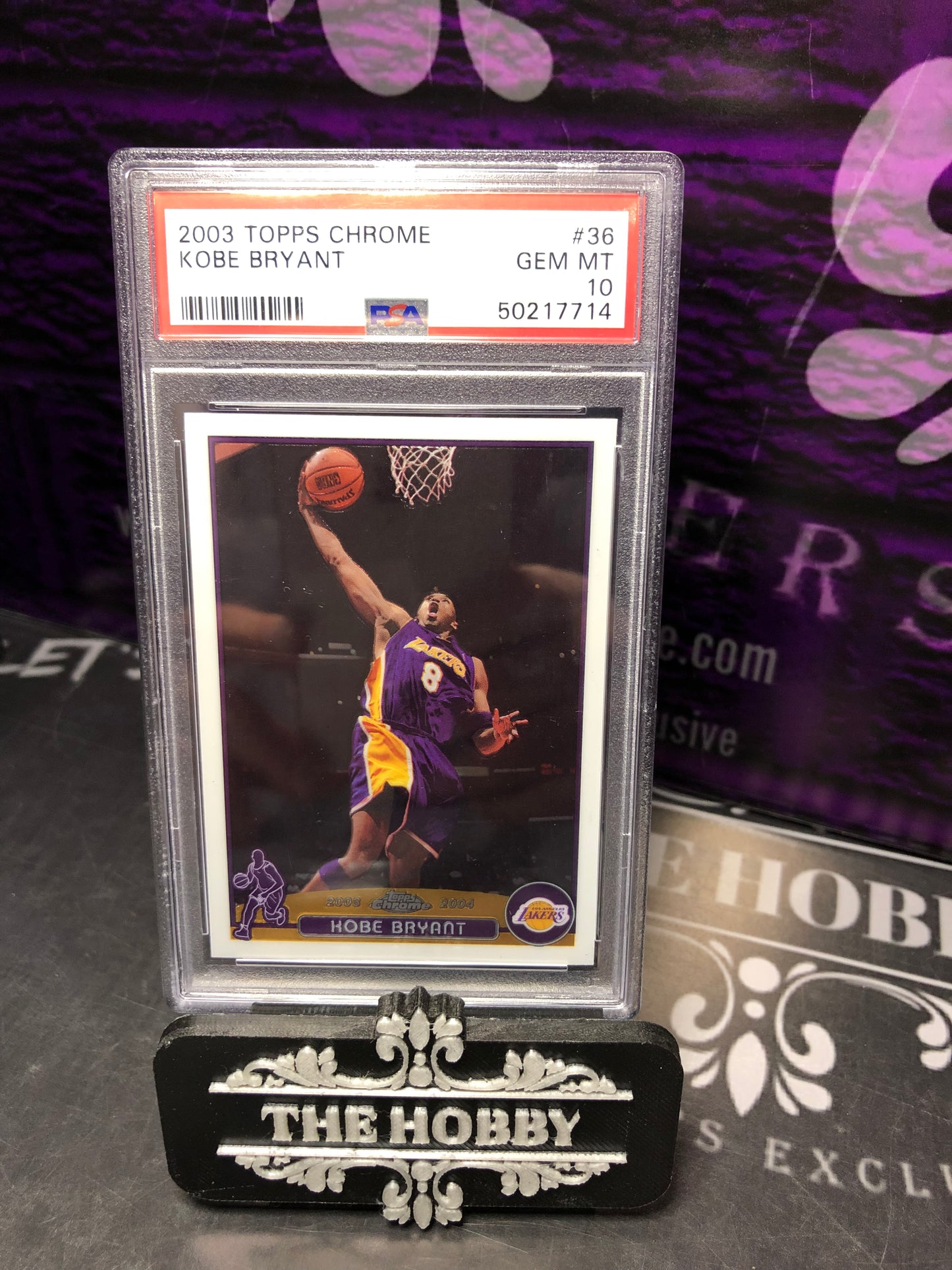 NBA - Kobe Bryant Chrome PSA 10