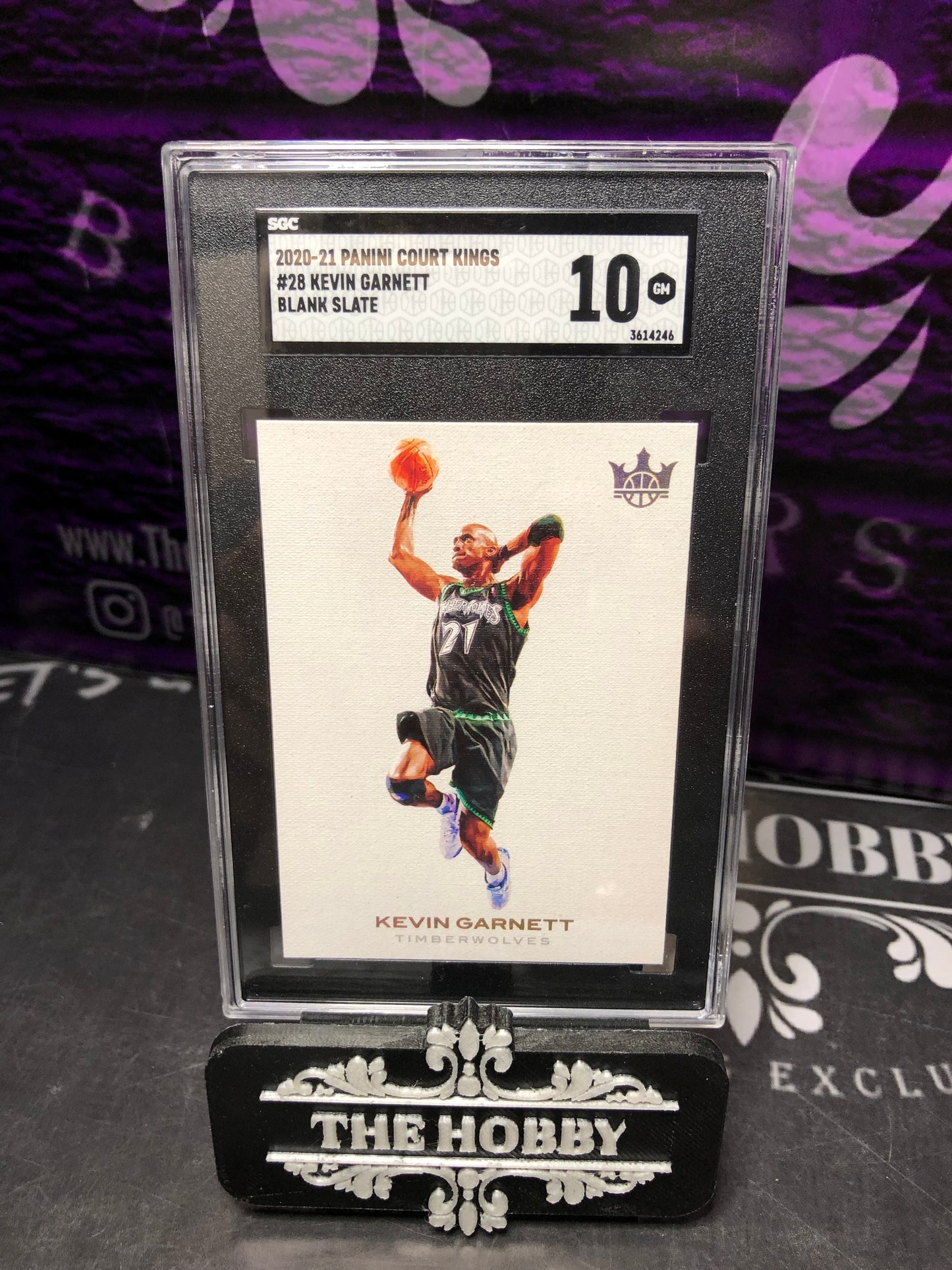 NBA - Kevin Garnett Blank Slate SSP SGC 10 POP 1