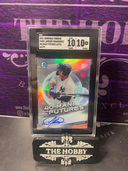 MLB - Jason Dominguez On Card Auto 65/99