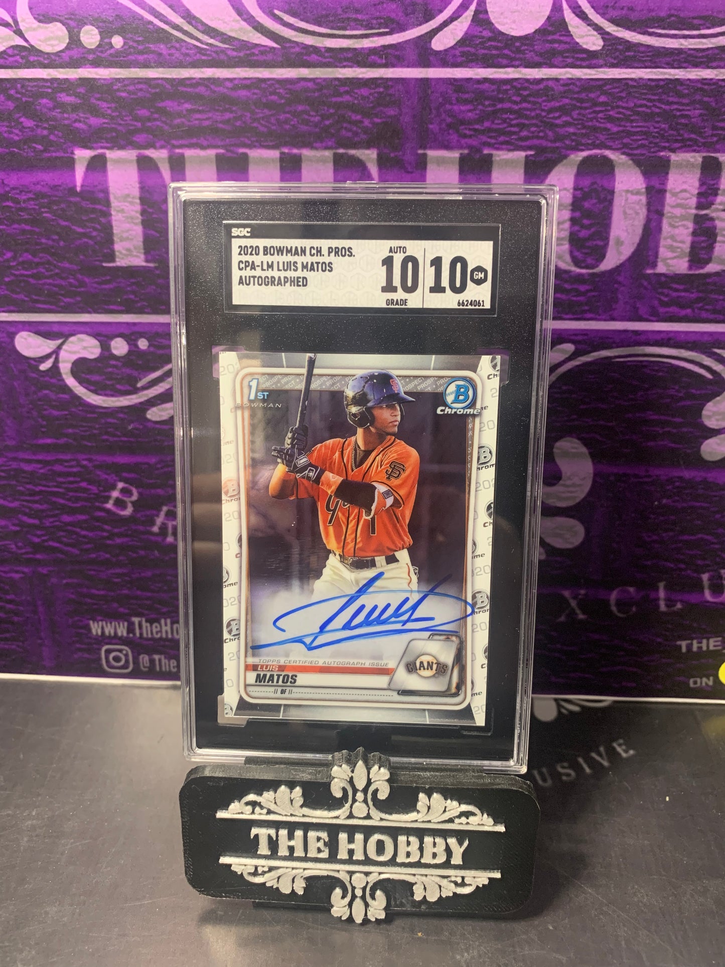 MLB - Luis Matos 1st On Card Auto