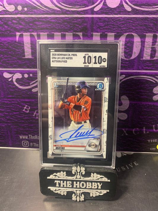 MLB - Luis Matos 1st On Card Auto