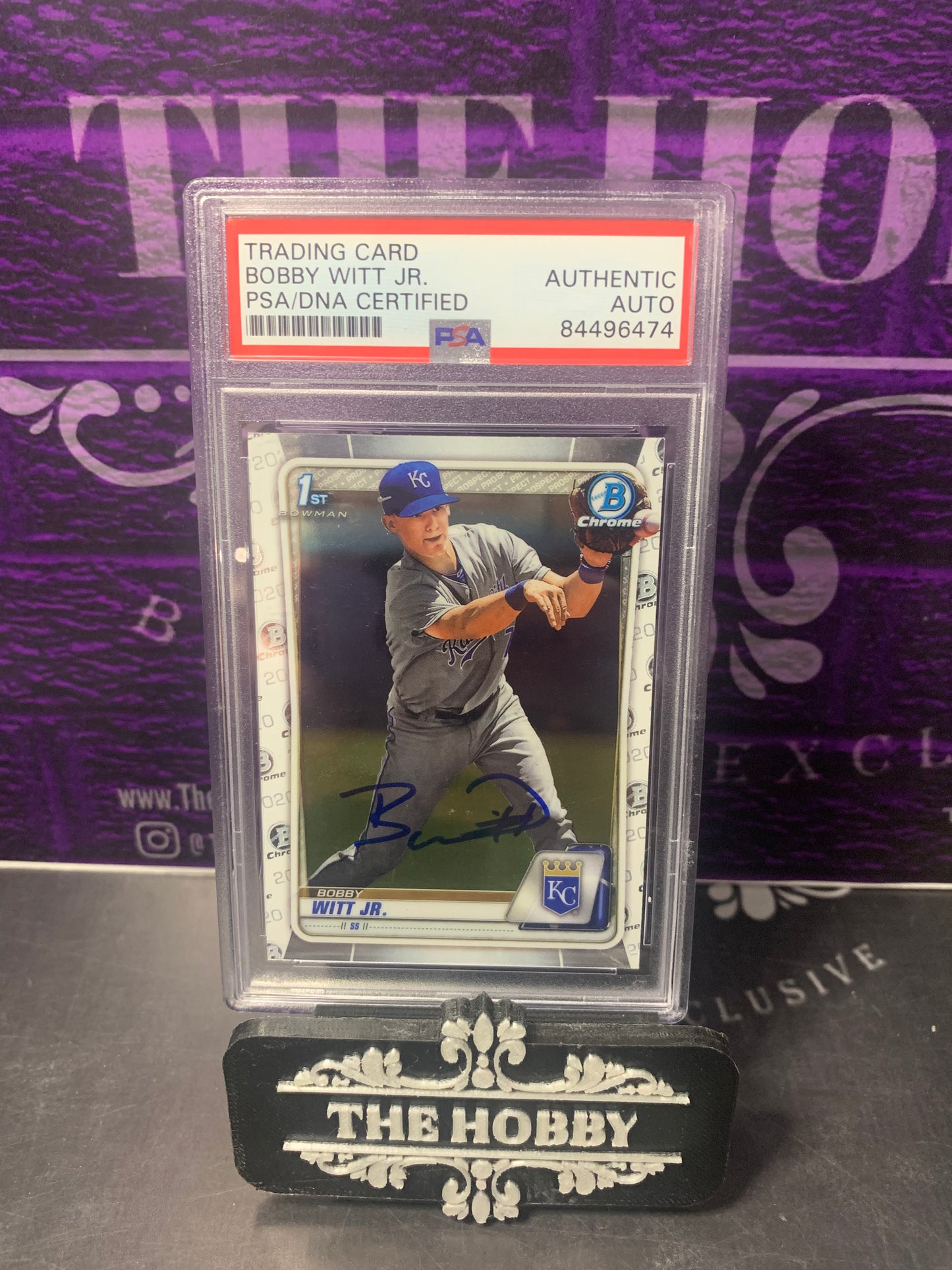 MLB - Bobby Witt Jr. 1st IP On Card Auto