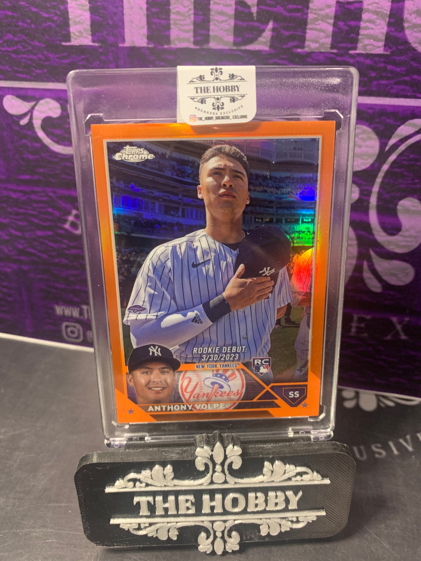 MLB - Anthony Volpe Rookie Debut Orange Refractor 4/25