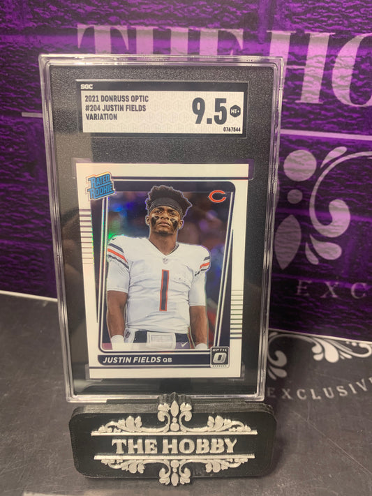 NFL JUSTIN FIELDS RATER ROOKIE SP VARIATION