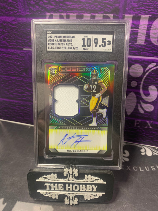 NFL NAJEE HARRIS ELEC.ETCH YELLOW RC PATCH AUTO 4/25